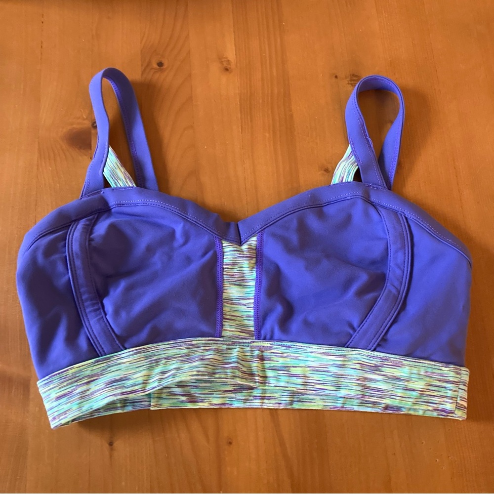 Glyder Sports Bra Purple size Large